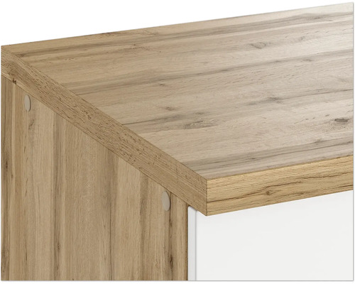 Vue détaillée d''une surface de meuble aspect bois