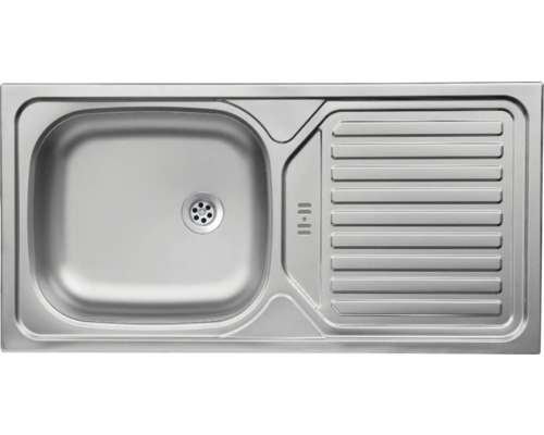 Évier en acier inoxydable avec égouttoir
