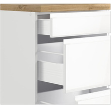 Küchenzeile mit Geräten Held Möbel Kiel 300 cm Frontfarbe weiss Korpusfarbe weiss 1103.6341