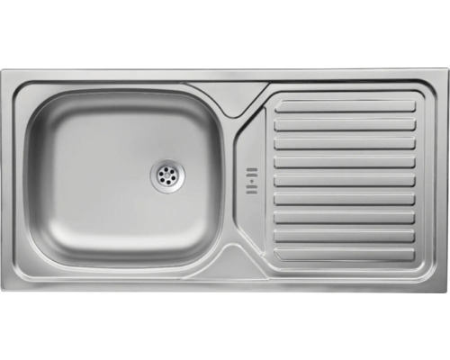 Évier en acier inoxydable avec égouttoir