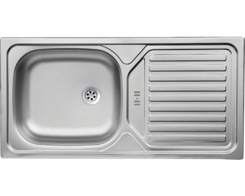 Évier en acier inoxydable avec égouttoir