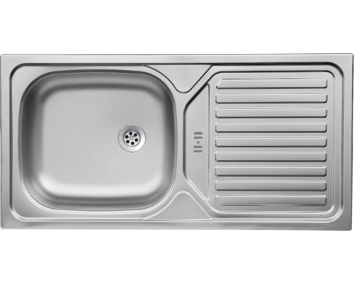 Évier en acier inoxydable avec égouttoir