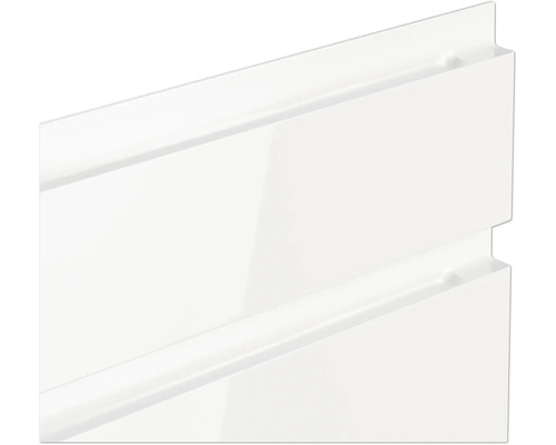 Gros plan de deux façades de tiroirs blanches