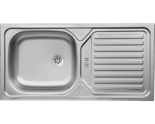 Évier en acier inoxydable avec égouttoir