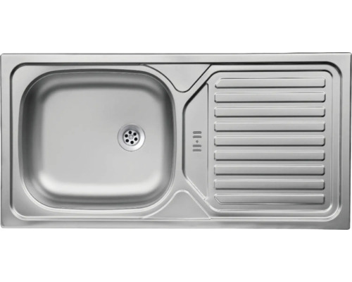 Évier en acier inoxydable avec égouttoir