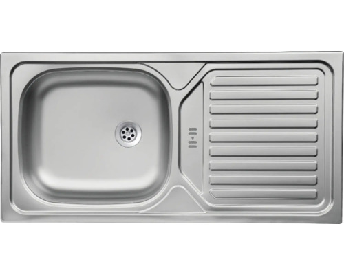 Évier en acier inoxydable avec égouttoir