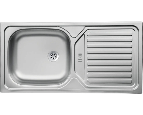 Évier en acier inoxydable avec égouttoir