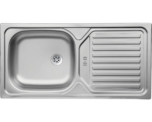 Évier en acier inoxydable avec égouttoir