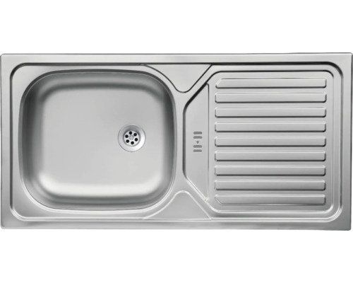 Évier en acier inoxydable avec égouttoir