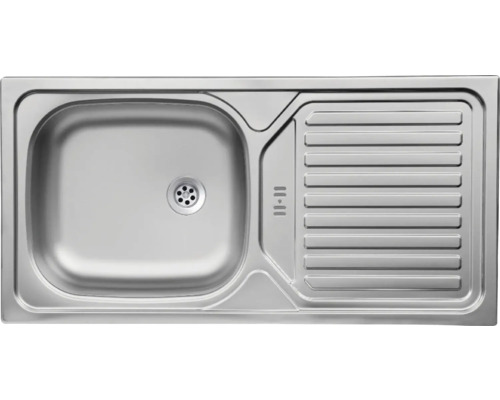 Évier en acier inoxydable avec égouttoir