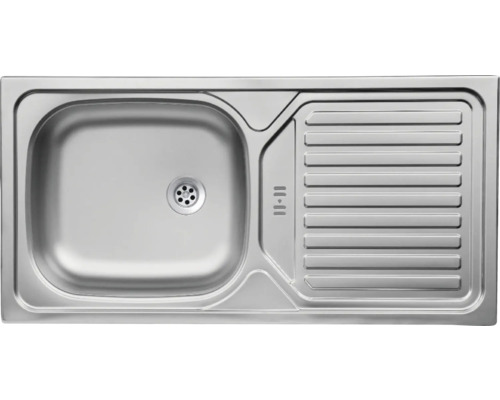 Évier en acier inoxydable avec égouttoir