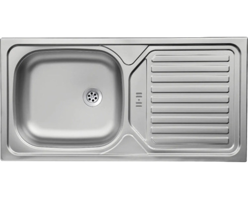 Évier en acier inoxydable avec égouttoir