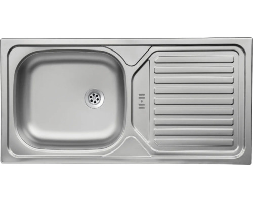 Évier en acier inoxydable avec égouttoir