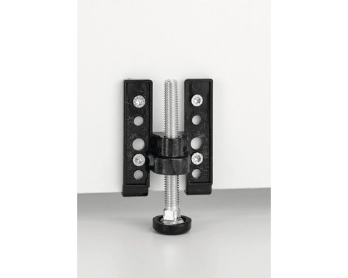 Pied réglable avec vis et support noir