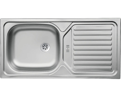 Évier en acier inoxydable avec égouttoir