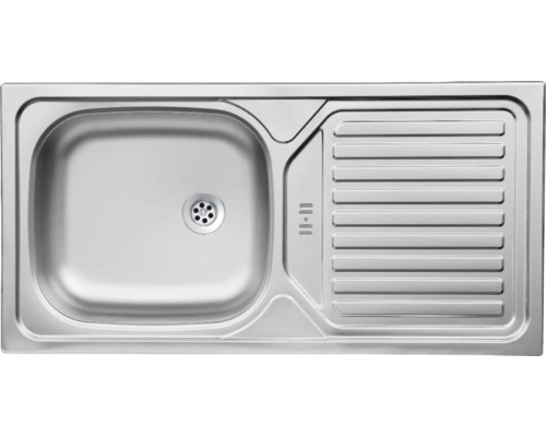 Évier en acier inoxydable avec égouttoir