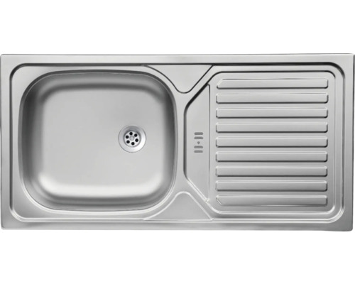 Évier en acier inoxydable avec égouttoir