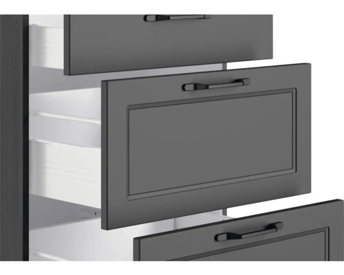 Armoire avec tiroirs en anthracite