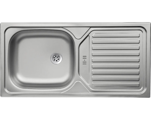 Évier en acier inoxydable avec égouttoir