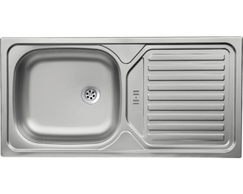 Évier en acier inoxydable avec égouttoir