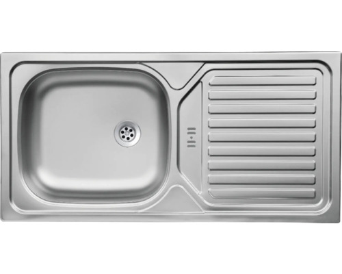 Évier en acier inoxydable avec égouttoir