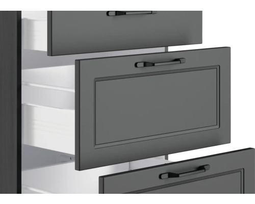 Armoire avec tiroirs de rangement ouverts