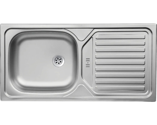 Évier en acier inoxydable avec égouttoir