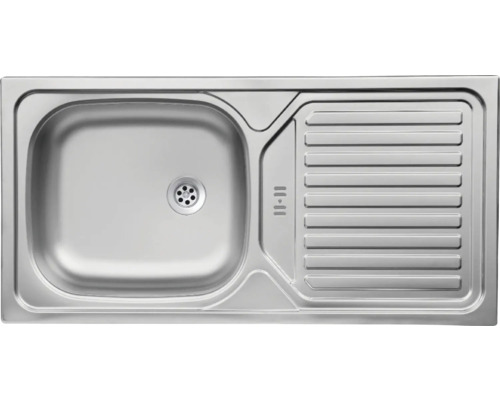 Évier en acier inoxydable avec égouttoir