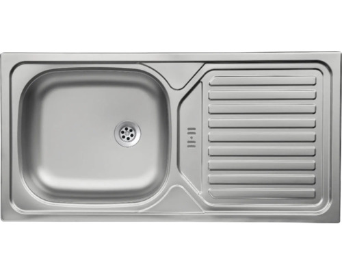 Évier en acier inoxydable avec égouttoir