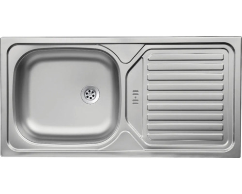Évier en acier inoxydable avec égouttoir