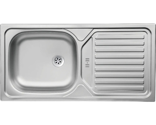 Évier en acier inoxydable avec égouttoir