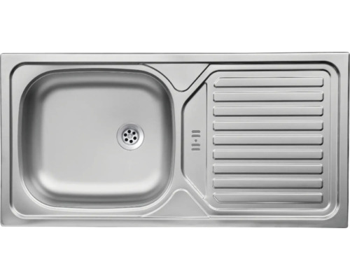 Évier en acier inoxydable avec égouttoir
