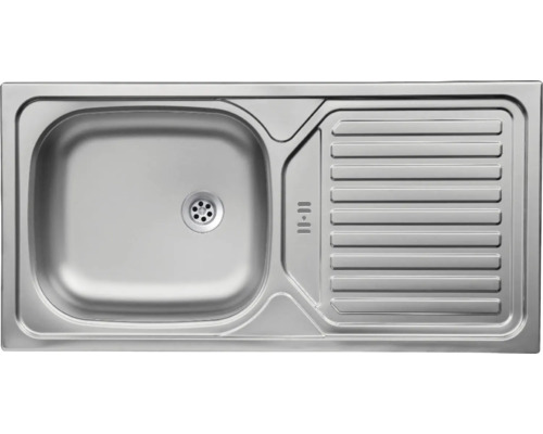 Évier en acier inoxydable avec égouttoir