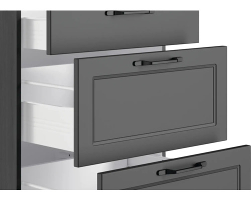 Armoire avec tiroirs de rangement ouverts