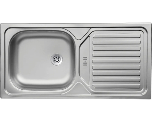Évier en acier inoxydable avec égouttoir