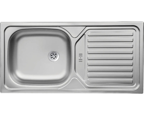 Évier en acier inoxydable avec égouttoir