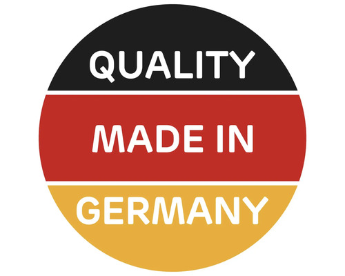 Qualitätsprodukt hergestellt in Deutschland