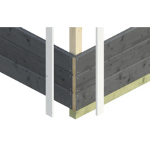 Abri de jardin SKAN Holz Tournai 2 avec plancher 480 x 380 cm ardoise