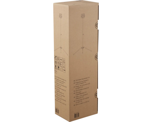 Emballage d''un projecteur de chantier LED sur trépied