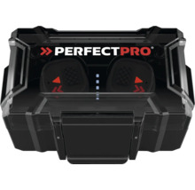 Perfectpro Logo. Bluetooth-Ohrhörer im Ladecase.
