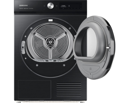 Lave-linge séchant avec porte ouverte