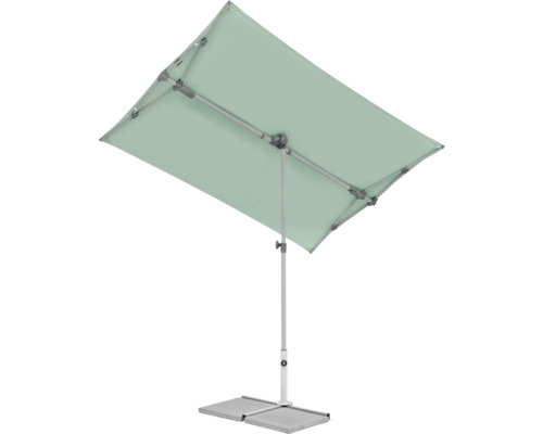Rechteckiger Sonnenschirm mit Ständer für den Aussenbereich