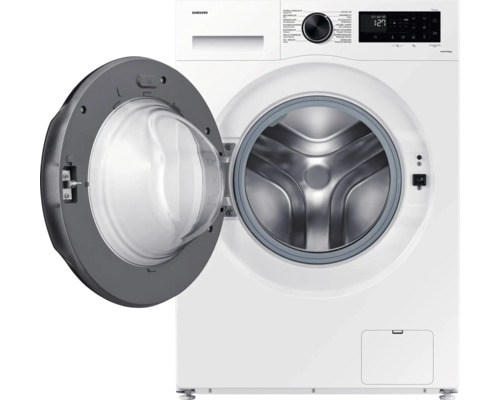 Weisse Samsung Waschmaschine mit geöffneter Tür