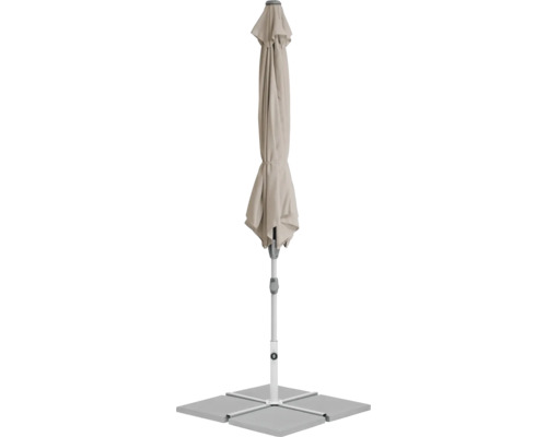 Parasol de jardin fermé avec socle