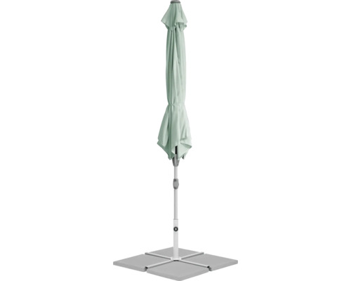 Parasol de jardin fermé avec pied de parasol