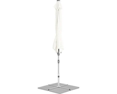 Parasol fermé avec socle pour le jardin