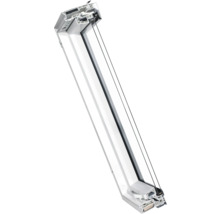 Coupe transversale d''une fenêtre en plastique blanc avec vitrage multiple