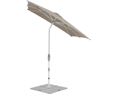 Parasol rectangulaire déporté avec support