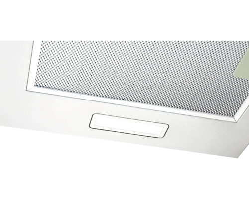 Vue détaillée d''une hotte aspirante avec filtre métallique