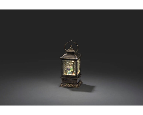 Lanterne décorative avec fonction boule à neige pour l''intérieur